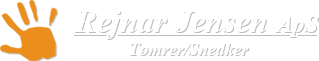 Rejnar Jensen logo - hvid